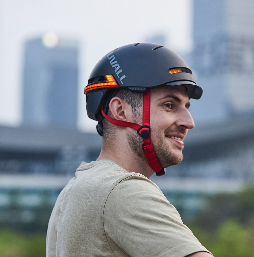 LIVALL BH51M NSO Smart Helmet, JBL Open-Ear Audio, 53 LED Safety Lights, Auto On/Off, 12H Battery Life, FIDLOCK Magnetic Buckle, Remote Control & Anti-loss Alert - Large