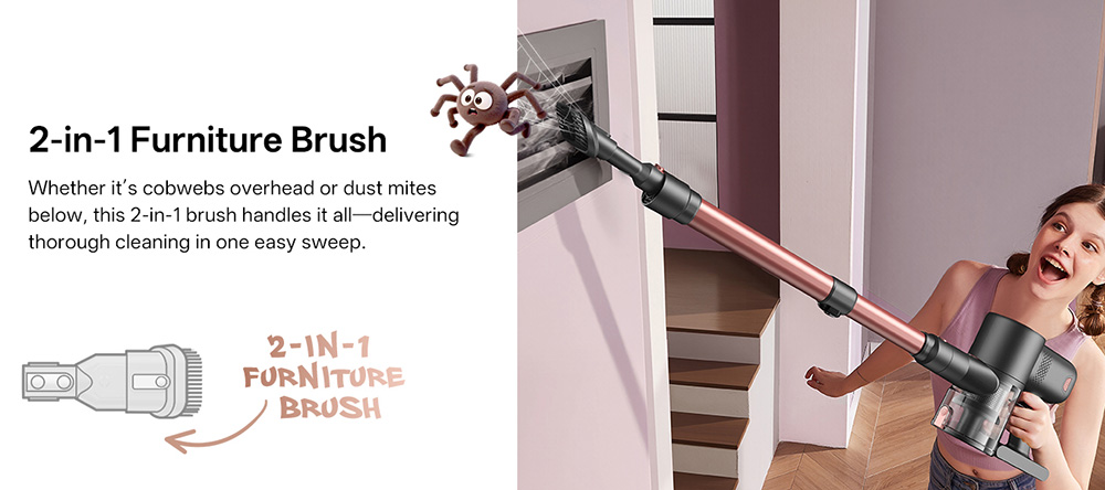 Vactidy V10 Pro Akku-Stielstaubsauger, 45.000 Pa Saugkraft, 550-W-Motor, bis zu 45 Minuten Laufzeit, abnehmbarer 2200-mAh-Akku, 5-stufige Filterung, 500-ml-Staubbeh&auml;lter, LED-Anzeige, gr&uuml;ne Stauberkennung