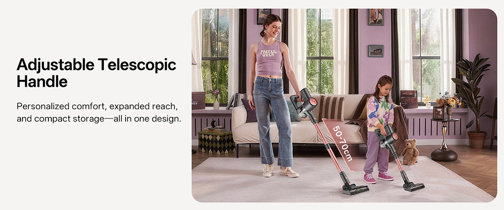 Vactidy V10 Pro Akku-Stielstaubsauger, 45.000 Pa Saugkraft, 550-W-Motor, bis zu 45 Minuten Laufzeit, abnehmbarer 2200-mAh-Akku, 5-stufige Filterung, 500-ml-Staubbeh&auml;lter, LED-Anzeige, gr&uuml;ne Stauberkennung
