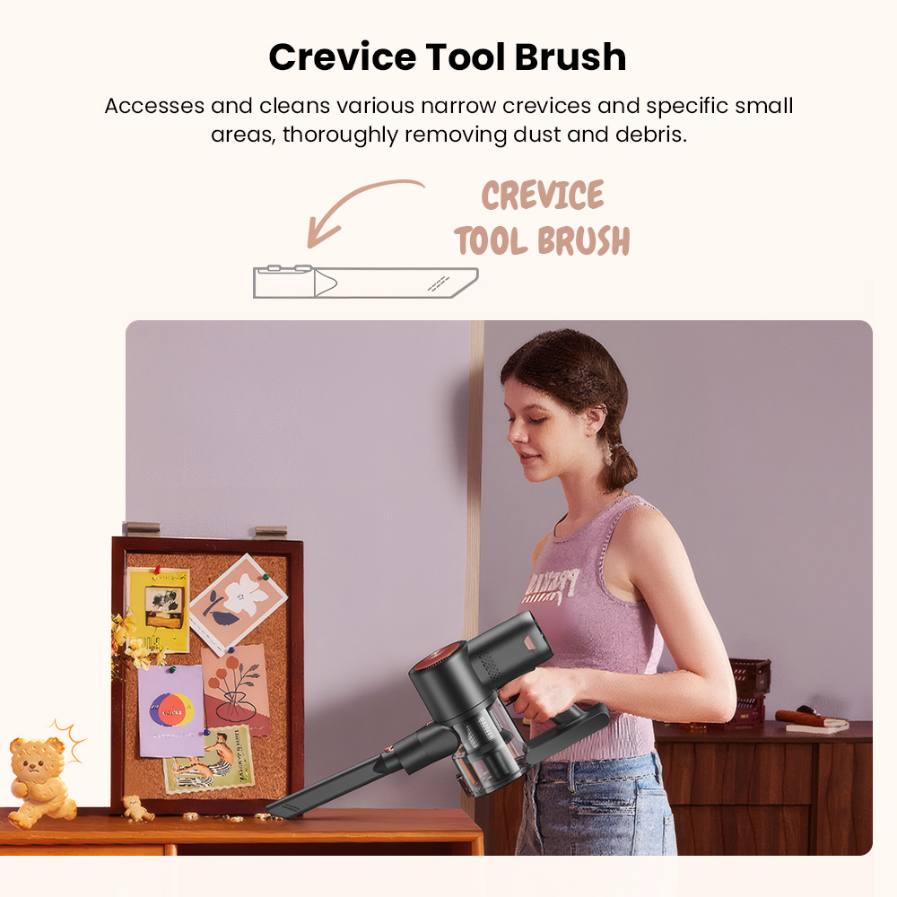 Vactidy V10 Pro vezeték nélküli állóporszívó, 45000Pa szívóerő, 550W-os motor, akár 45 perc üzemidő, levehető 2200mAh-s akkumulátor, 5-fokozatú szűrés, 500ml-es portartály, LED kijelző, zöld fényű porérzékelés