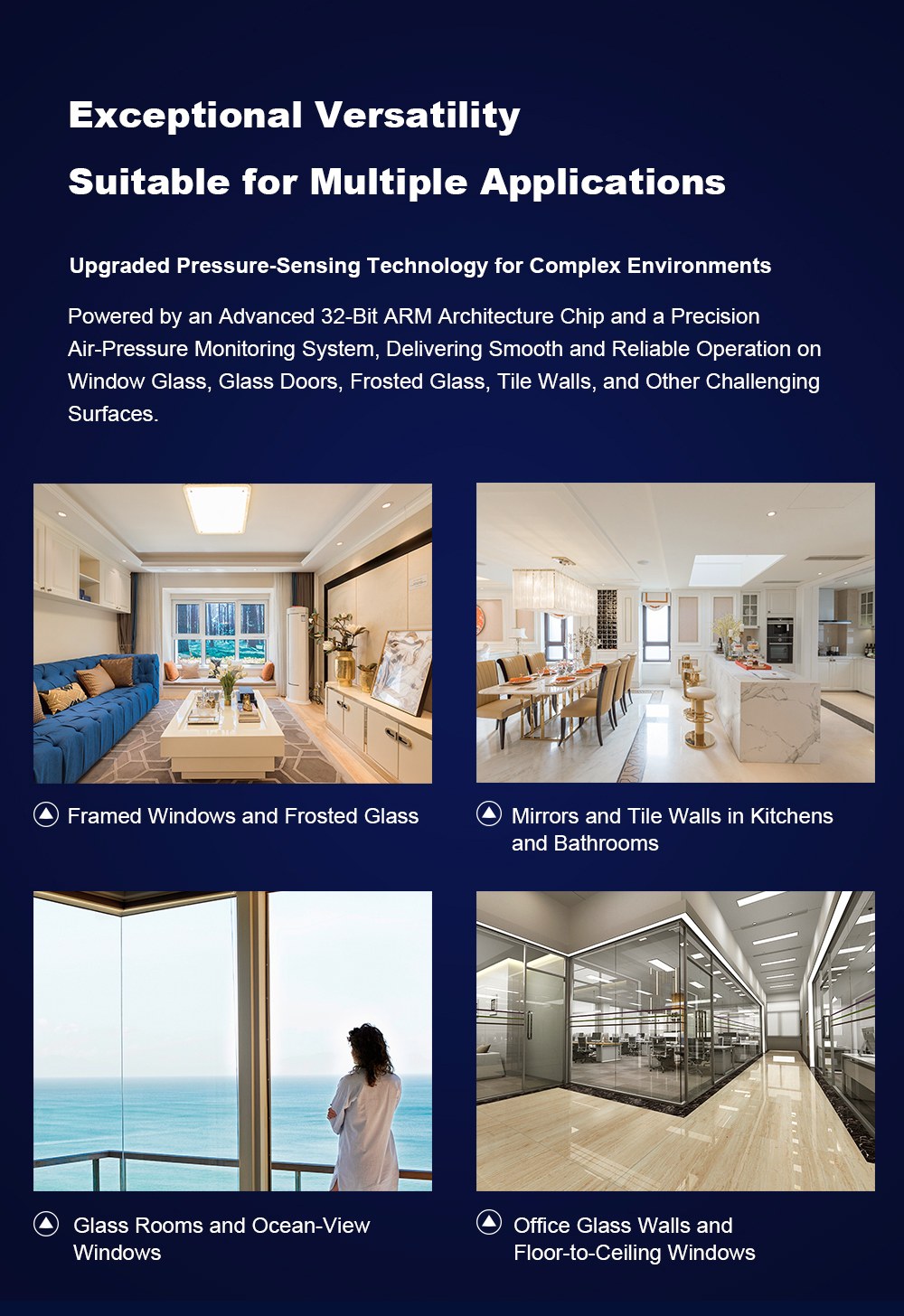 Liectroux G9 Window Cleaning Robot, 10000Pa Suction, Dual-Engine Bionic Cleaning Arms, 8-Nozzle High-Pressure Water Spray, 120ml Water Tank, 5 Cleaning Modes, Tuya App & Remote Control, UPS Backup Battery