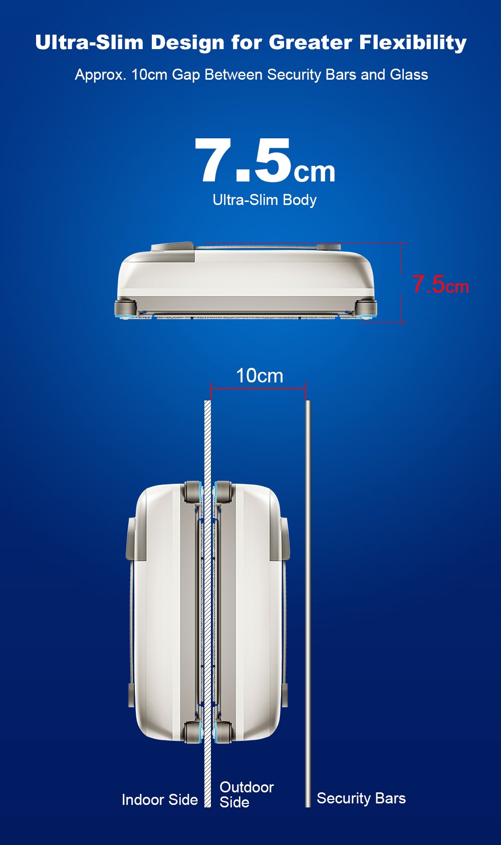 Liectroux G9 Window Cleaning Robot, 10000Pa Suction, Dual-Engine Bionic Cleaning Arms, 8-Nozzle High-Pressure Water Spray, 120ml Water Tank, 5 Cleaning Modes, Tuya App & Remote Control, UPS Backup Battery
