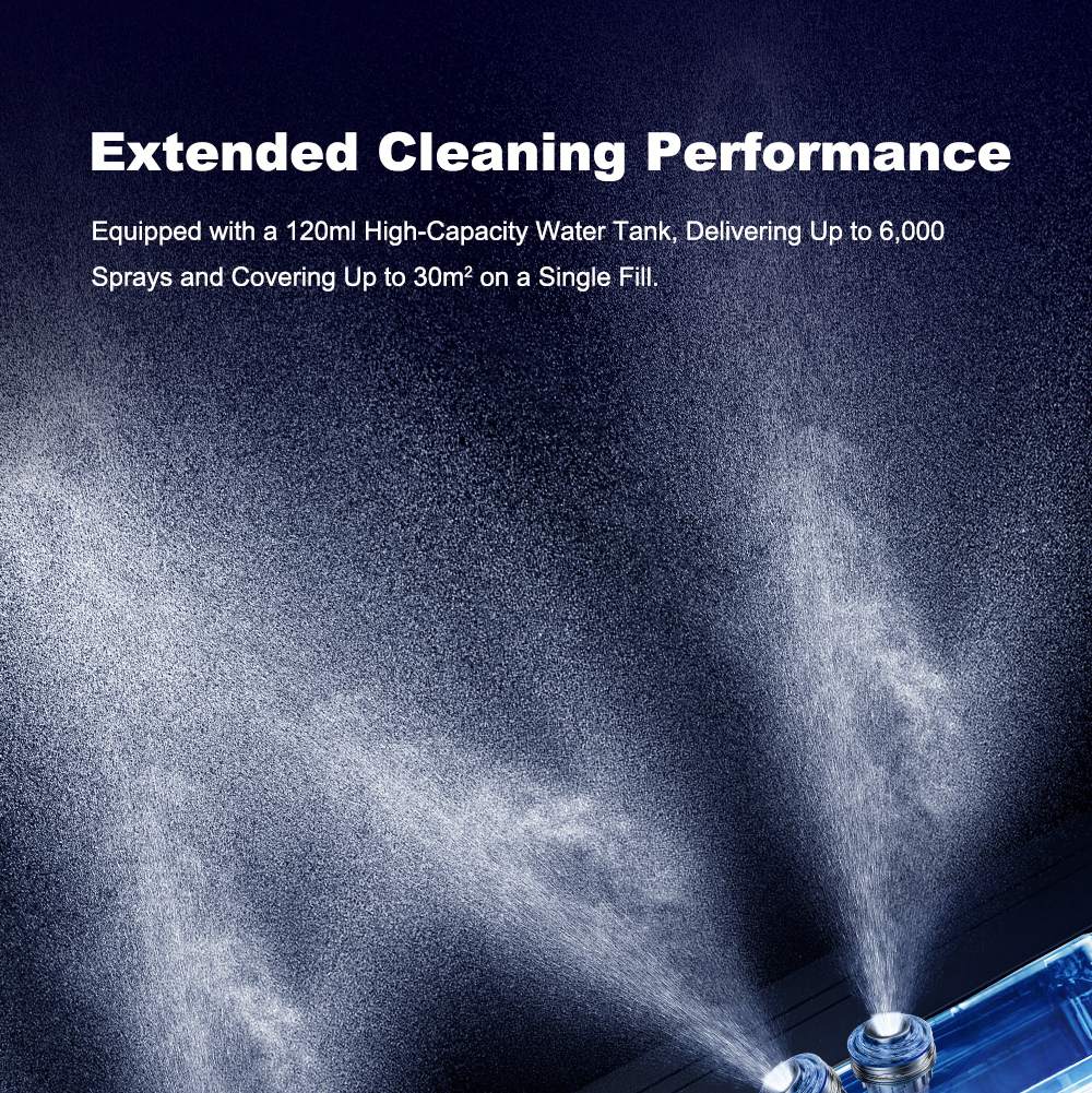 Liectroux G9 Window Cleaning Robot, 10000Pa Suction, Dual-Engine Bionic Cleaning Arms, 8-Nozzle High-Pressure Water Spray, 120ml Water Tank, 5 Cleaning Modes, Tuya App & Remote Control, UPS Backup Battery