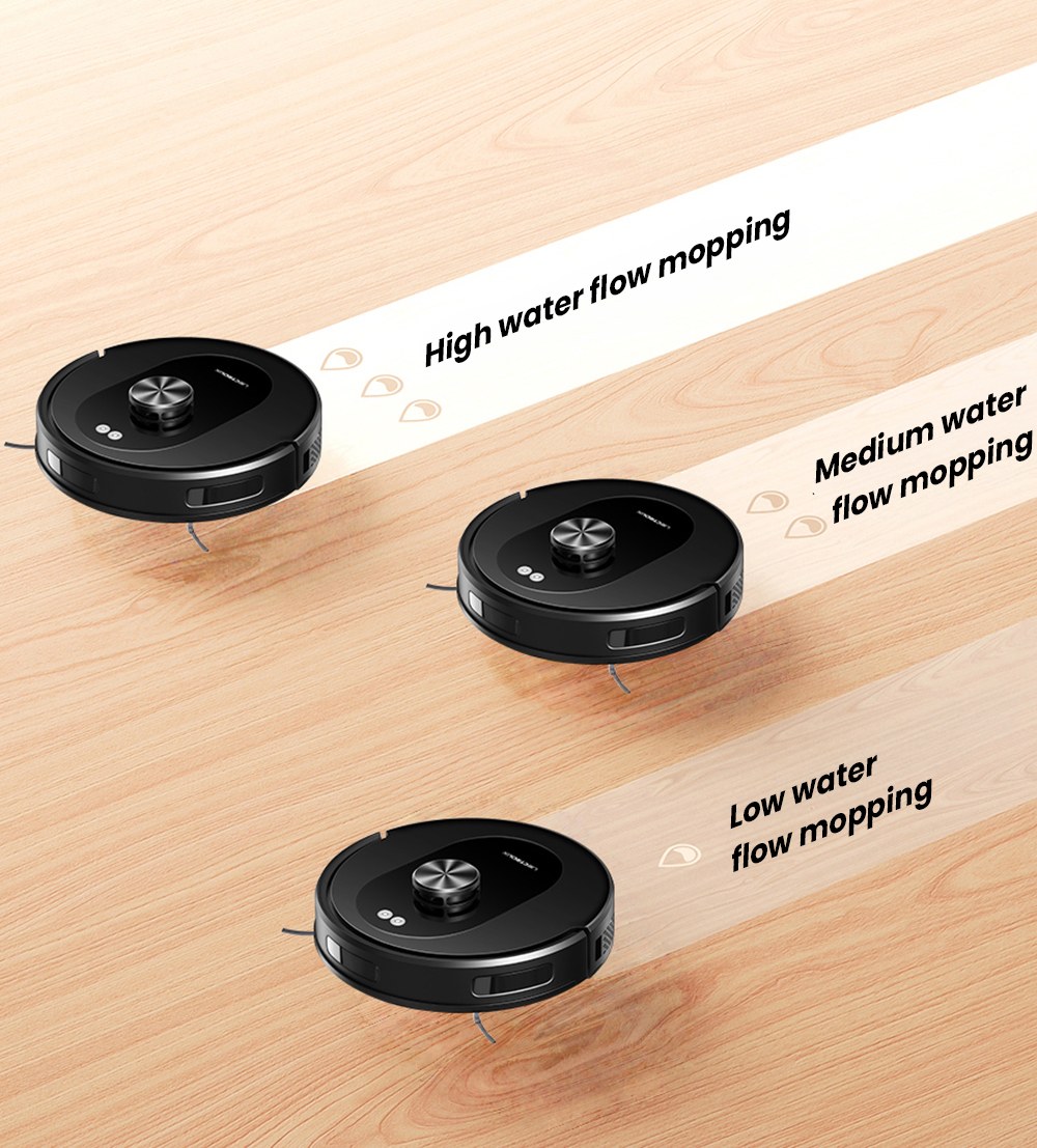 Liectroux T9 LDS Robot Vacuum and Mop, 6500Pa Suction, Wet & Dry Cleaning, LiDAR Laser Navigation, 3L Auto-Empty Station, Anti-Tangle Side Brush, 220ml Water Tank, 3-Level Water Flow, 20mm Threshold Climbing, App & Voice Control