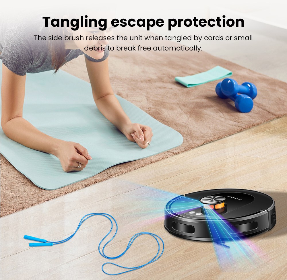 Liectroux T9 LDS Robot Vacuum and Mop, 6500Pa Suction, Wet & Dry Cleaning, LiDAR Laser Navigation, 3L Auto-Empty Station, Anti-Tangle Side Brush, 220ml Water Tank, 3-Level Water Flow, 20mm Threshold Climbing, App & Voice Control