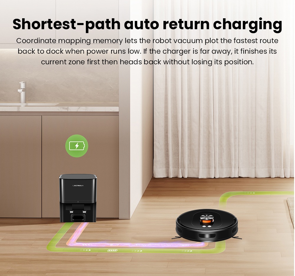 Liectroux T9 LDS Robot Vacuum and Mop, 6500Pa Suction, Wet & Dry Cleaning, LiDAR Laser Navigation, 3L Auto-Empty Station, Anti-Tangle Side Brush, 220ml Water Tank, 3-Level Water Flow, 20mm Threshold Climbing, App & Voice Control