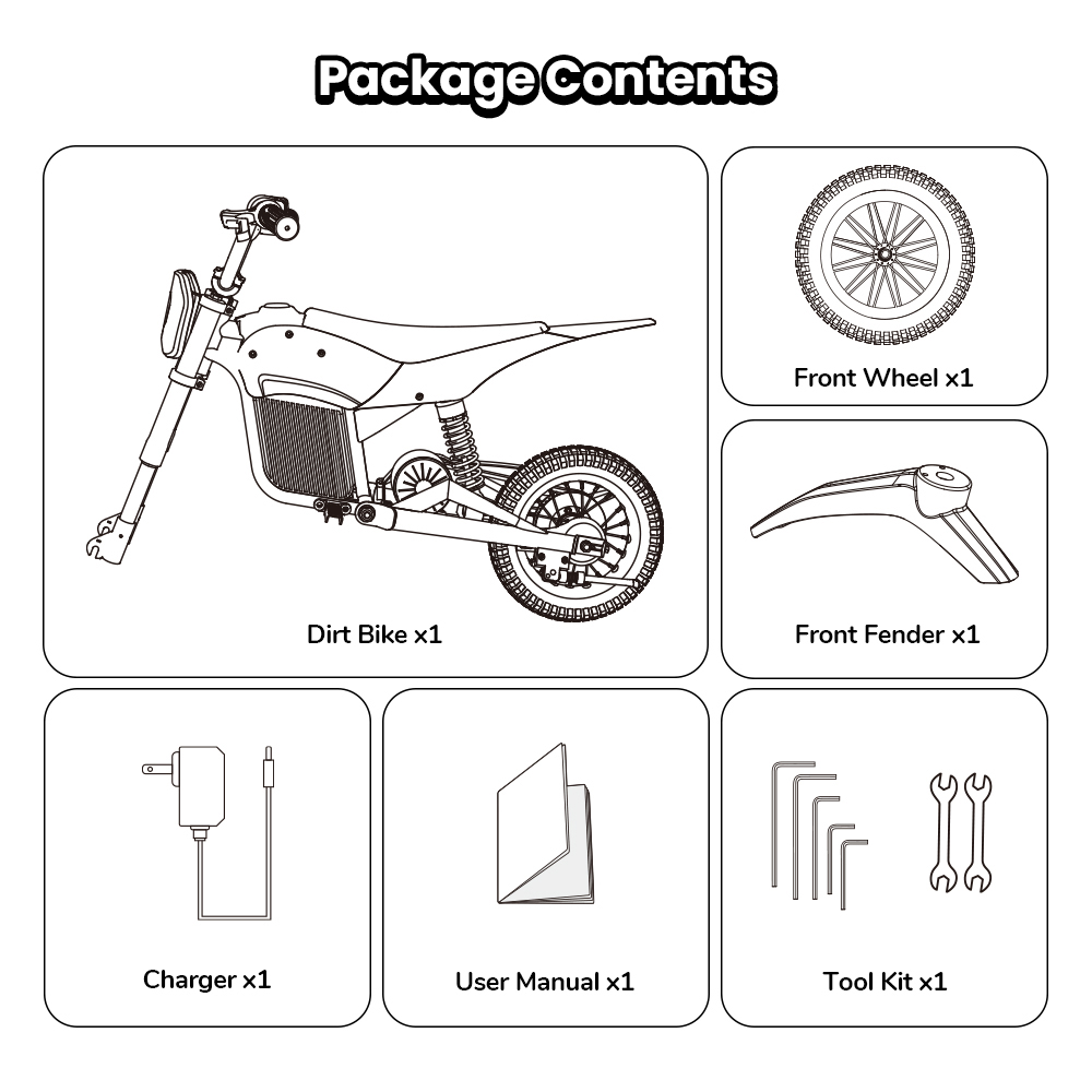 iScooter A12 Moto Tout-Terrain Électrique pour Enfants, Moteur 300W (350W en crête), Batterie 36V 4.5Ah, 25km/h, 20km d’autonomie, Pneu 12", Suspension avant et arrière, Frein à poignée et frein à disque arrière, 3 modes de vitesse - Vert