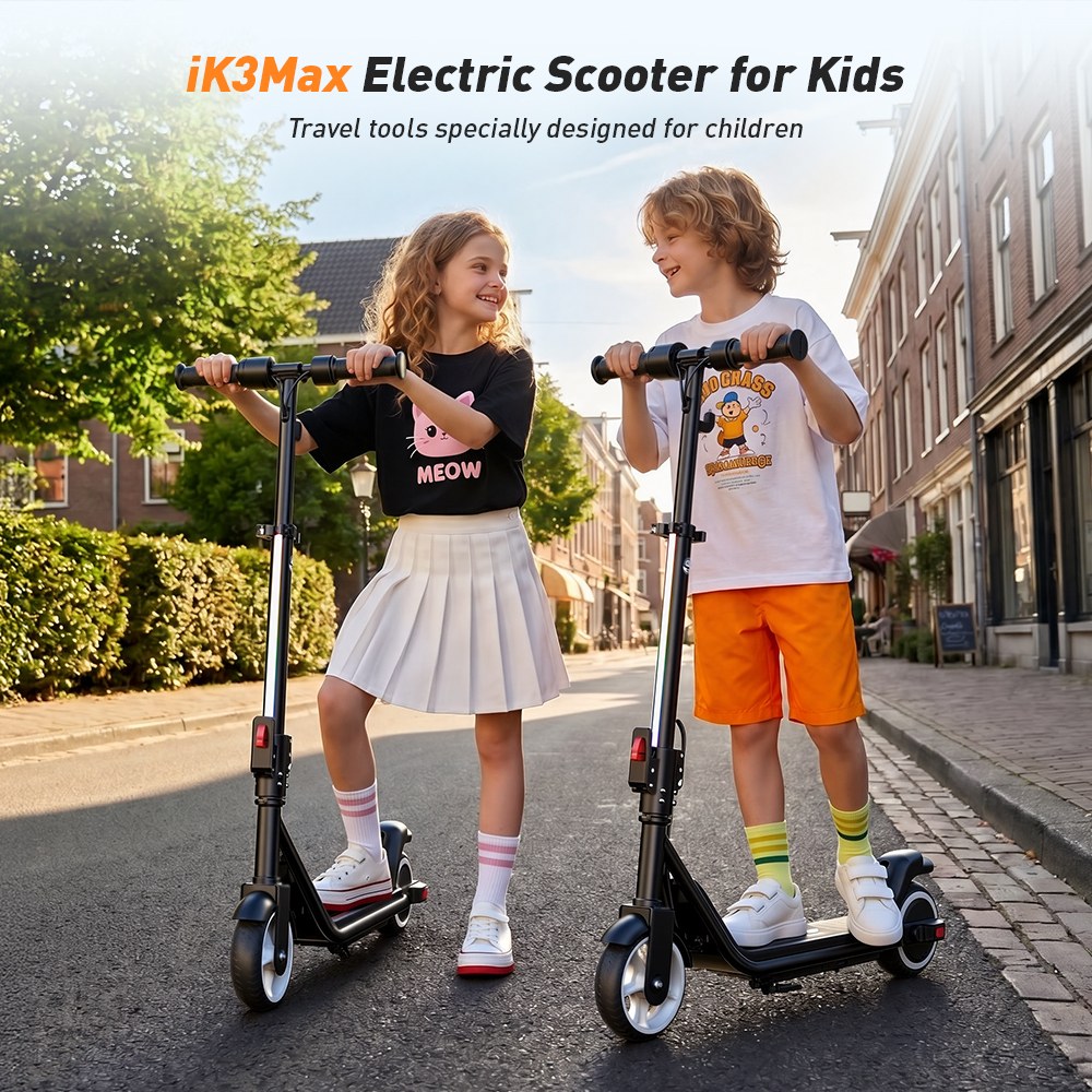Detský elektrický skúter iScooter iK3Max, motor 200 W, batéria 21,6 V 4,5 Ah, 6,5