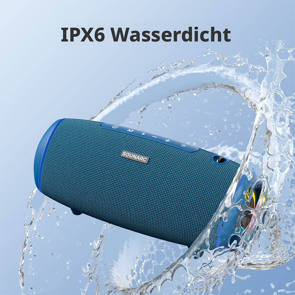 SOUNARC R1 Tragbarer Bluetooth-Lautsprecher 40W - Blau