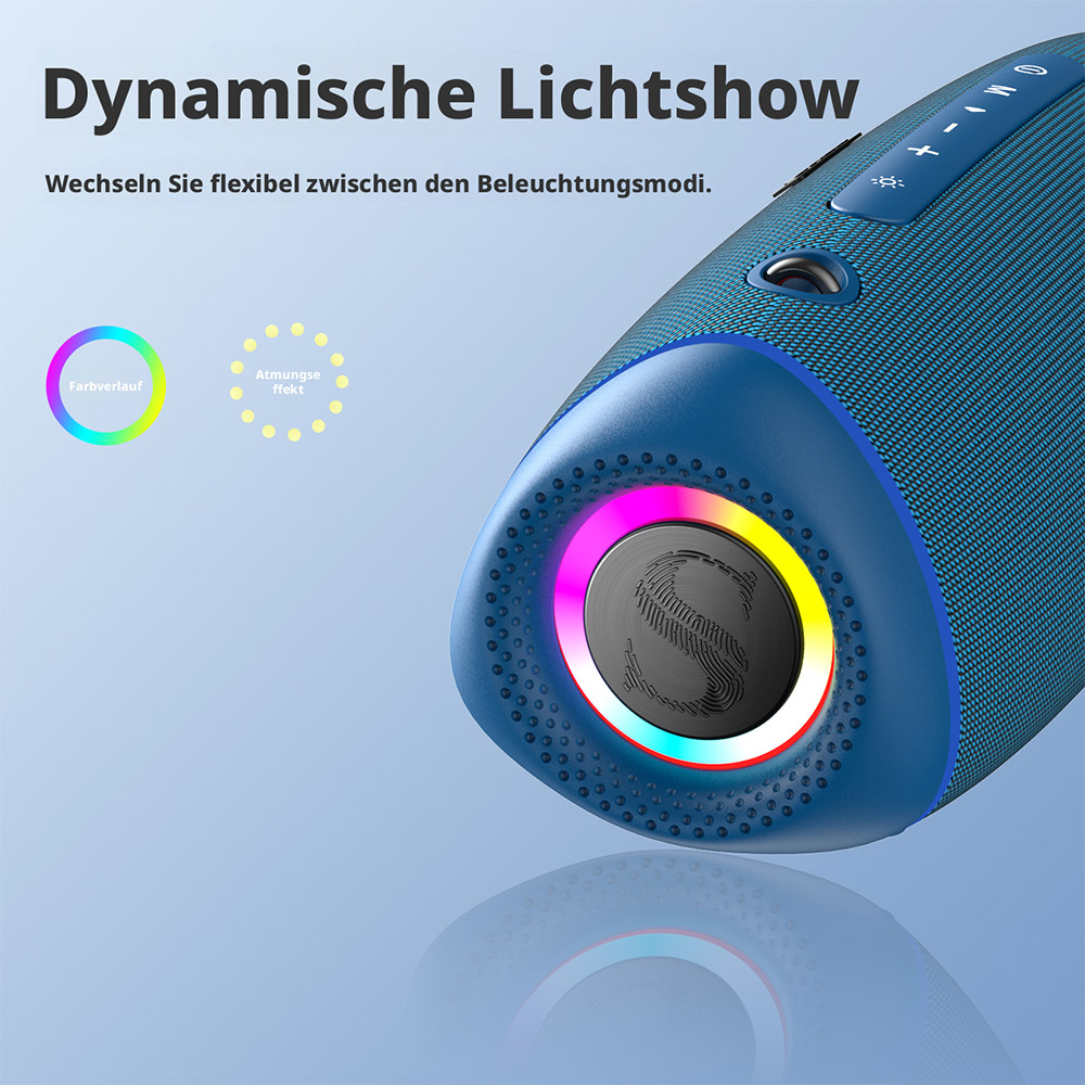 SOUNARC R1 Tragbarer Bluetooth-Lautsprecher 40W - Blau