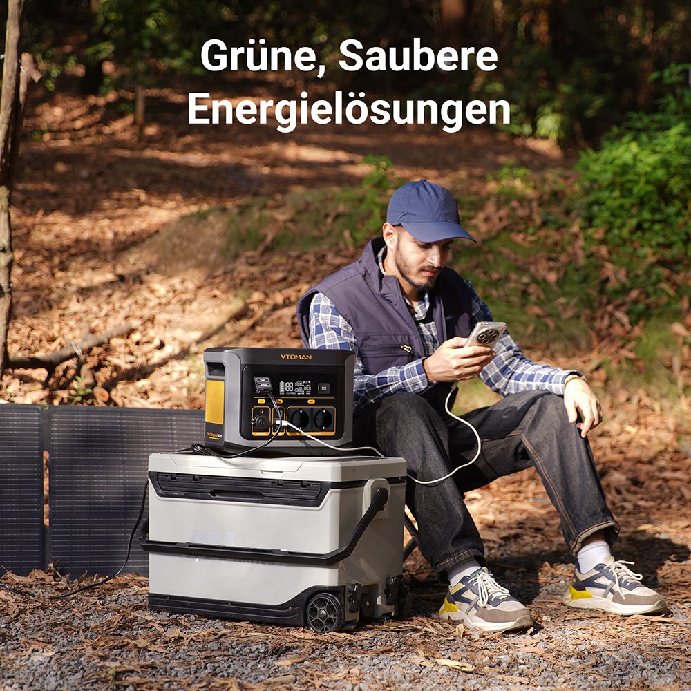 VTOMAN FlashSpeed 600 Tragbare Powerstation, 499Wh LiFePO4-Batterie, 600W AC-Ausgang, 1200W Spitzenleistung, V-Beyond-Technologie, 2×100W USB-C PD, 400W AC-Schnellladung, USV-Backup, erweiterbare Kapazität