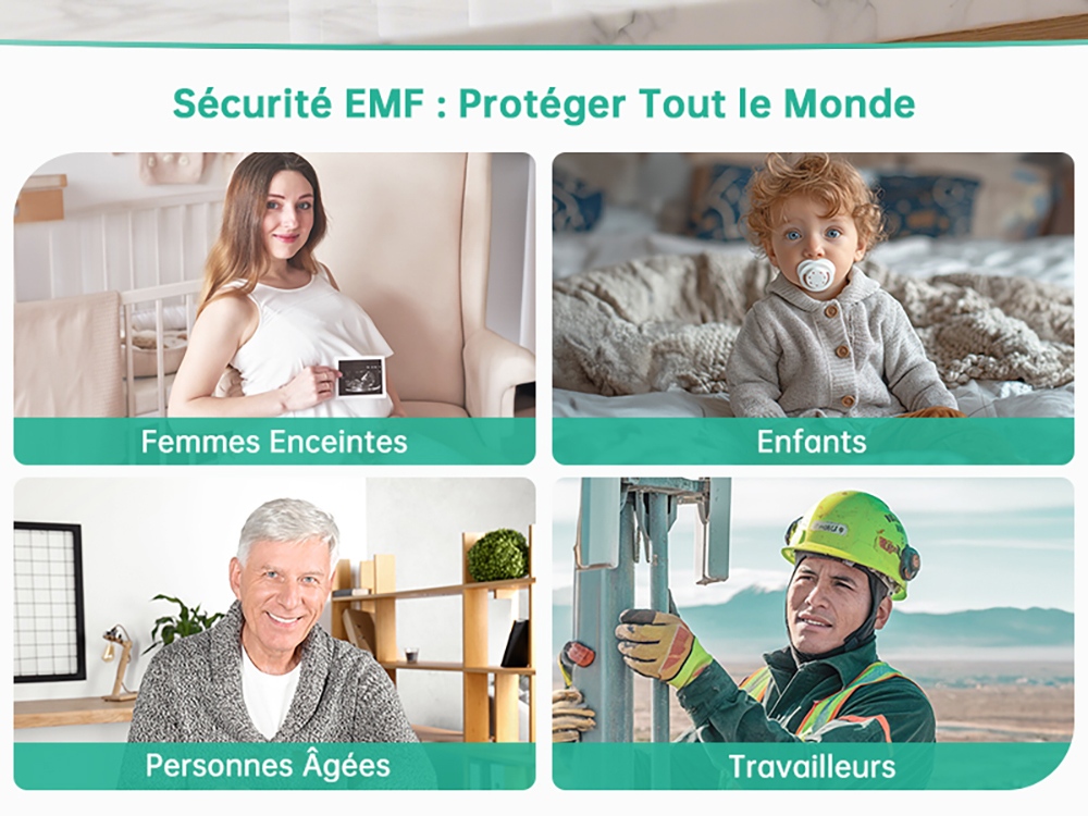ERICKHILL EMF02 Détecteur EMF 3-en-1, Détecteur de Champ Électrique et Magnétique et RF, Écran 3,1", Rétroéclairage d'Avertissement 3 Couleurs, Alarme Sonore, Fonction de Maintien des Données, Mesure de Pointe/Maximale, Batterie Rechargeable