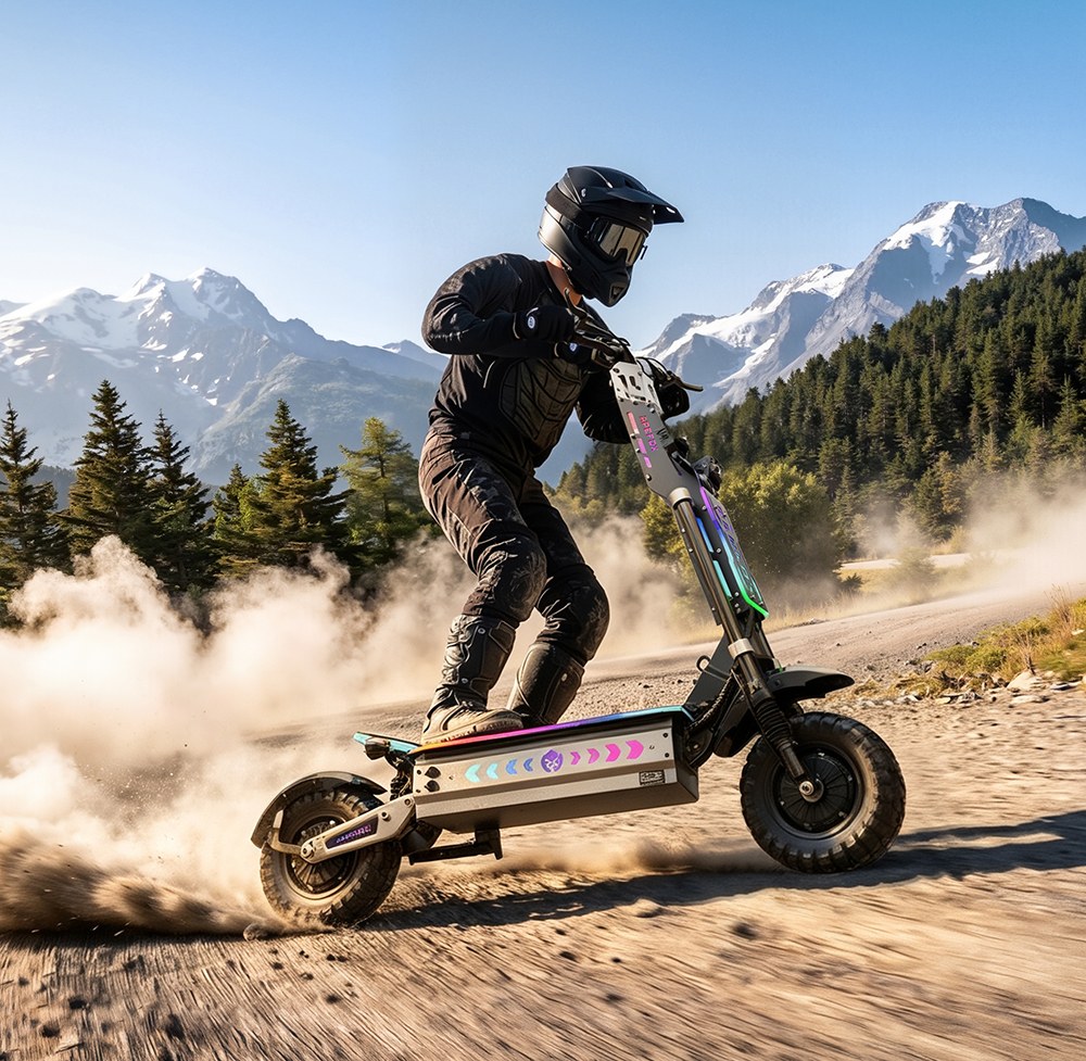APEFOX T90 Ultra Faltbarer Elektroroller, 2 x 5000 W Doppelmotor, 72 V 40 Ah Akku, 95 km/h H&ouml;chstgeschwindigkeit, 150 km Reichweite, 13-Zoll-Gel&auml;ndereifen, LCD-Display, 150 kg maximale Zuladung, hydraulische Scheibenbremsen, Federung