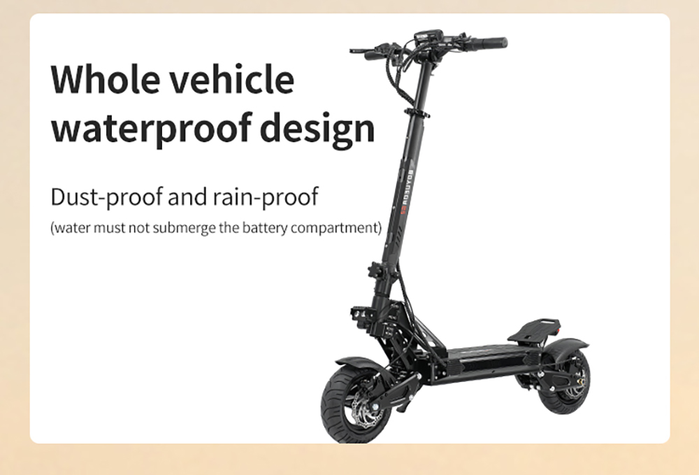 BOYUEDA G2 Elektroroller, 1600-W-Motor, 55 km/h H&ouml;chstgeschwindigkeit, 52-V-19-Ah-Akku, 60&ndash;70 km Reichweite, 10-Zoll-Gel&auml;ndereifen, hydraulische Scheibenbremsen vorne und hinten, Doppelfederung, NFC-Entsperrung, LCD-Display, 150 kg Traglast