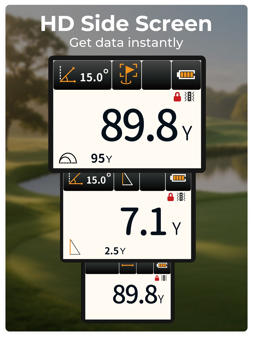 T&eacute;l&eacute;m&egrave;tre de golf CIGMAN CT1200PRO, port&eacute;e de 1&nbsp;312 yards, pr&eacute;cision de &plusmn;1 yard, mesure rapide en 0,05 s, compensation de pente, verrouillage du drapeau avec vibration, transmission de la lumi&egrave;re &agrave; 85&nbsp;%, &eacute;cran tactile HD, &eacute;tanch&eacute;it&eacute; IP54
