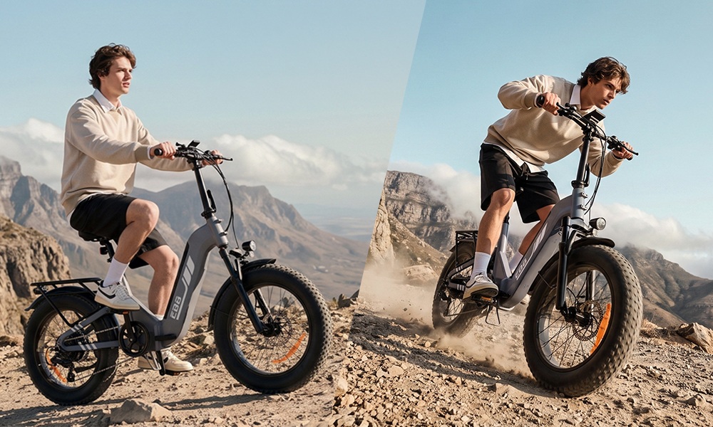 EB8 Faltbares Elektrofahrrad, 250-W-Motor, 48-V-15-Ah-Akku, &uuml;ber 144 km Reichweite, 25 km/h H&ouml;chstgeschwindigkeit, 20&times;4,0