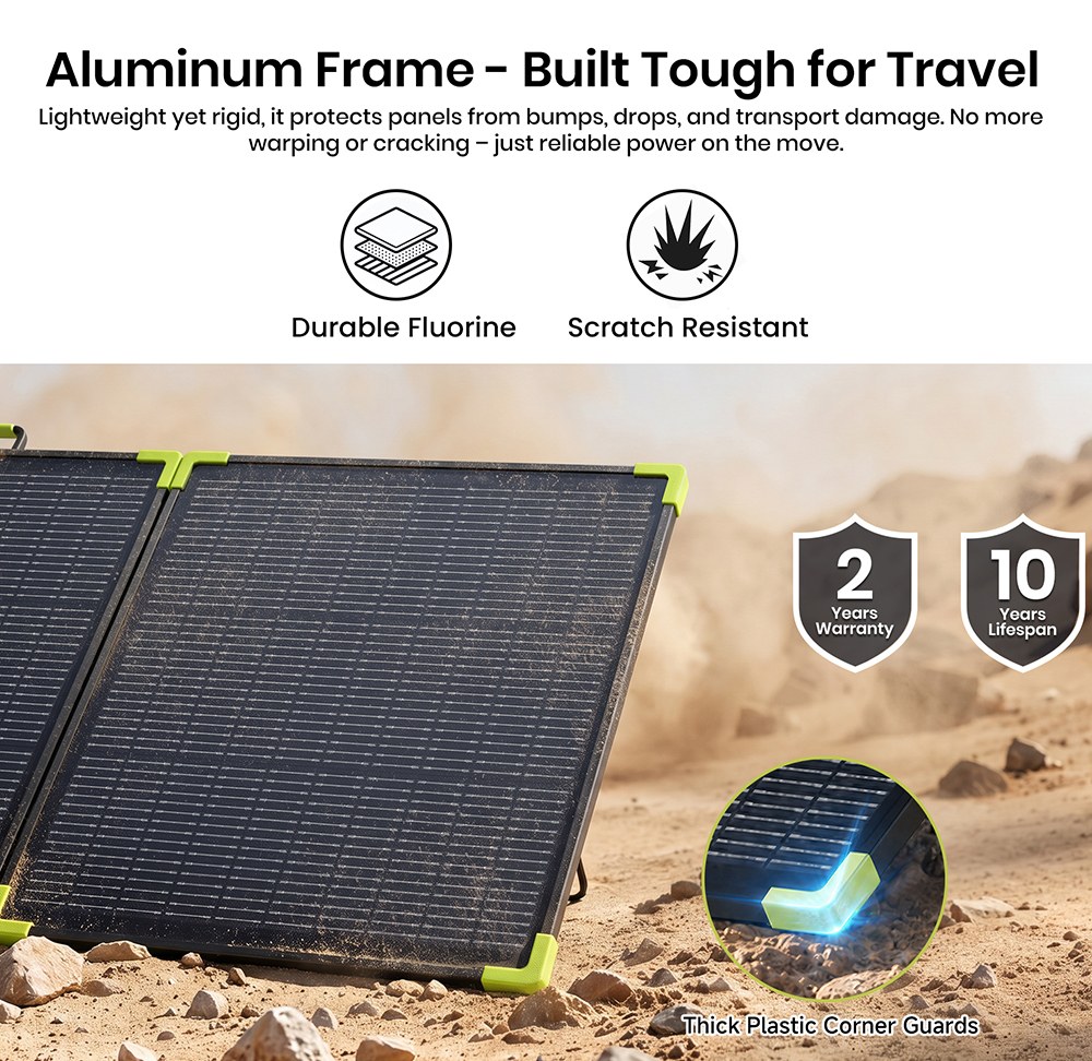 FOSSiBOT SP200 Pro Bifaziales tragbares Solarpanel, 200 W Leistung, 25 % Solarumwandlungseffizienz, 10&ndash;15 % r&uuml;ckseitiger Leistungszuwachs, IP67 wasserdicht, faltbar, MC4-zu-XT60-Kabel, Reihen- und Parallelschaltung