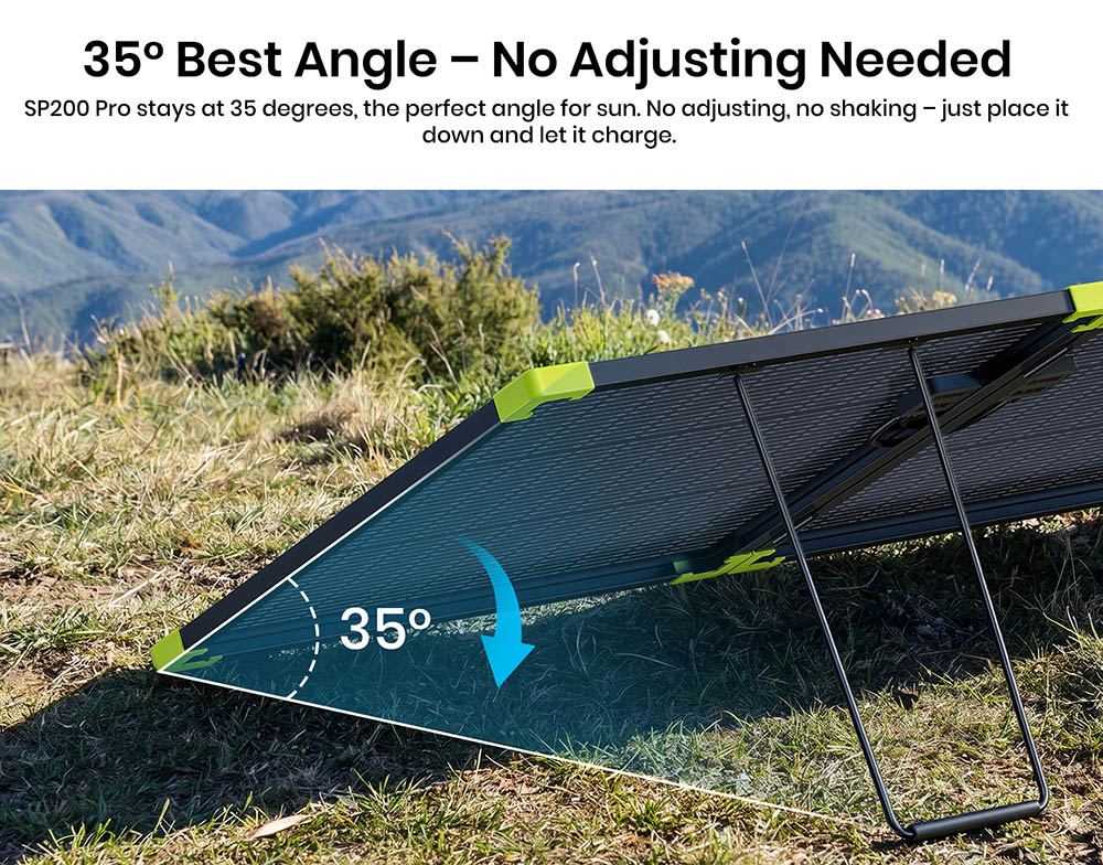 FOSSiBOT SP200 Pro Bifaziales tragbares Solarpanel, 200 W Leistung, 25 % Solarumwandlungseffizienz, 10&ndash;15 % r&uuml;ckseitiger Leistungszuwachs, IP67 wasserdicht, faltbar, MC4-zu-XT60-Kabel, Reihen- und Parallelschaltung