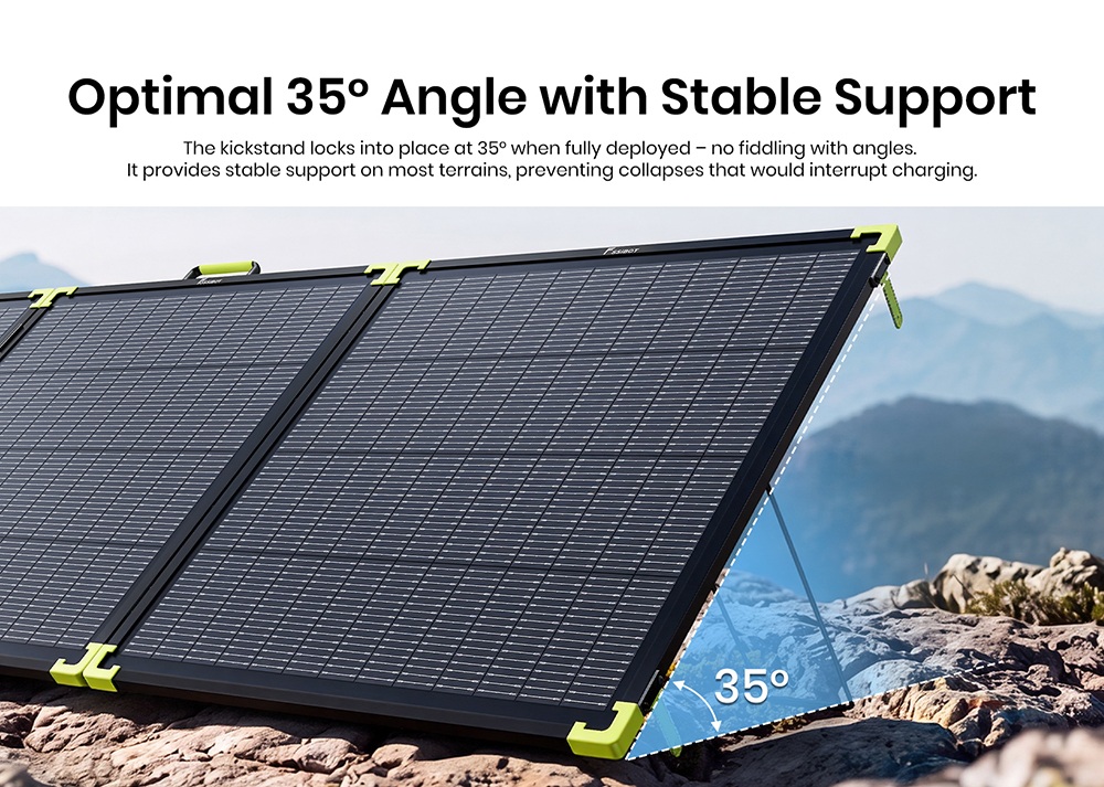 FOSSiBOT SP400 Pro Bifaziales tragbares Solarpanel, 400 W Leistung, 25 % Solarumwandlungseffizienz, 10&ndash;15 % zus&auml;tzlicher Leistungsgewinn, IP67 wasserdicht, faltbar, MC4-zu-XT60-Kabel, Reihen- und Parallelschaltung