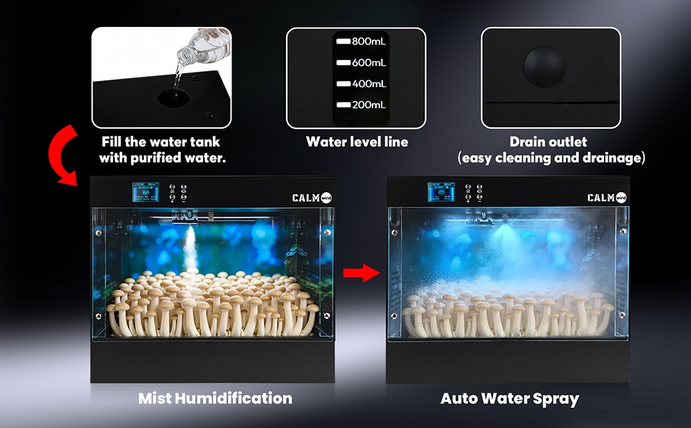 LTQ Vapor EL-01 Smart Grow Box, multifunktionale, automatisierte Anbaukammer, Temperatur- und Feuchtigkeitsregelung, 0,8-Liter-Wassertank, automatische Vernebelung, 3-stufige Pflanzenlampe, Bel&uuml;ftungssystem