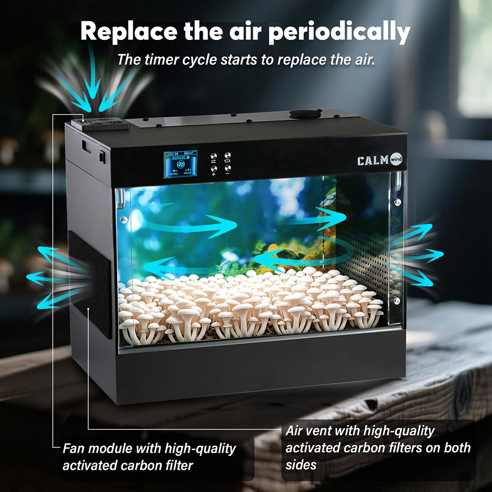 LTQ Vapor EL-01 Smart Grow Box, multifunktionale, automatisierte Anbaukammer, Temperatur- und Feuchtigkeitsregelung, 0,8-Liter-Wassertank, automatische Vernebelung, 3-stufige Pflanzenlampe, Bel&uuml;ftungssystem