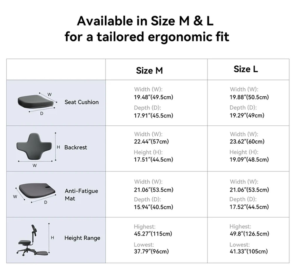 NEWTRAL MT-L Standing-Mate Ergonomischer Stehschreibtischstuhl, Dynamische Haltungsunterst&uuml;tzung, 167&deg; klappbare R&uuml;ckenlehne, Verstellbare Sitztiefe 42&ndash;49 cm, 4-stufige Neigungsverstellung, Memory-Schaum-Kissen, Armlehnenloses Design, Belastbarkeit 160 kg &ndash; Dunkelgrau