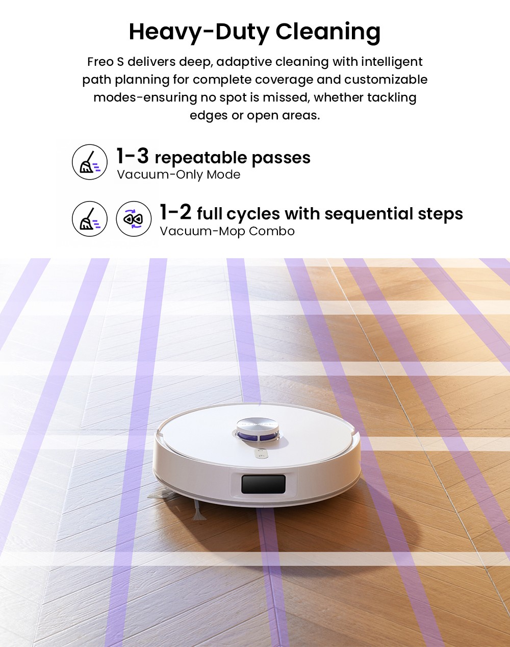 Refurbished Narwal Freo S Robot Vacuum and Mop, Auto Dust Collection, 8000Pa Suction, Smart Navigation & Voice Control