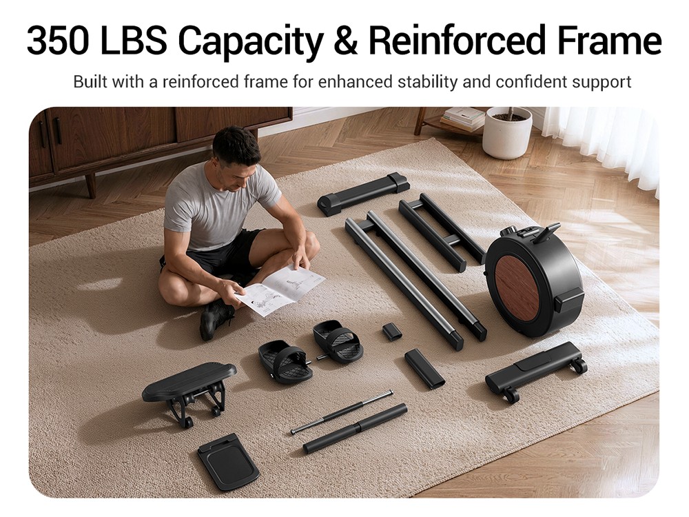 ROBORE RW505 m&aacute;gneses evezőg&eacute;p, 16-szintű elektrom&aacute;gneses ellen&aacute;ll&aacute;s, nagy teherb&iacute;r&aacute;s&uacute; lendker&eacute;k, 120 cm-es meghosszabb&iacute;tott cs&uacute;sz&oacute;s&iacute;n, Bluetooth-kapcsolat, LCD monitor, <20dB csendes műk&ouml;d&eacute;s, 160kg maxim&aacute;lis terhel&eacute;s
