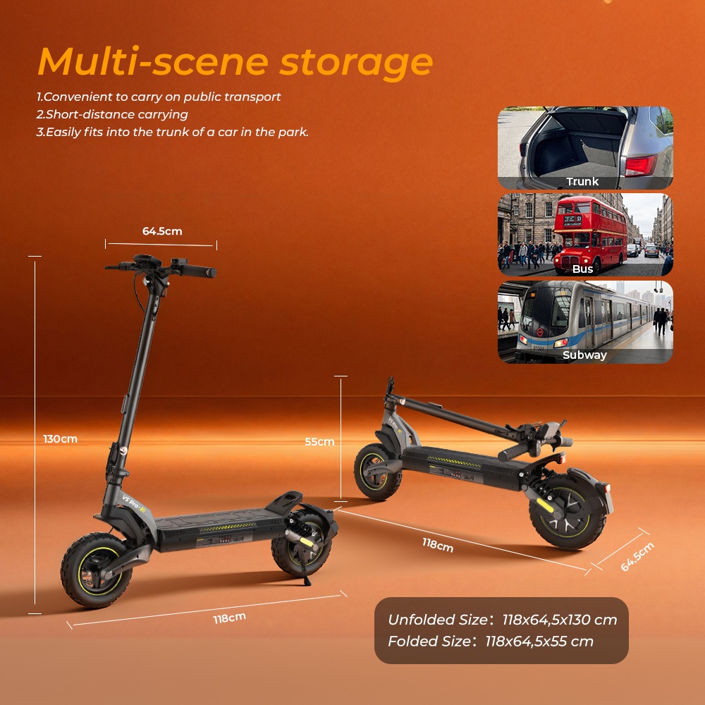 iScooter V5Pro &Ouml;sszecsukhat&oacute; Elektromos Roller, 1000W Motor, 20km/h Max. Sebess&eacute;g, 70km Hat&oacute;t&aacute;v, 48V 12,5Ah Akkumul&aacute;tor, Kettős Felf&uuml;ggeszt&eacute;s, Kettős T&aacute;rcsaf&eacute;k + E-f&eacute;k, 10
