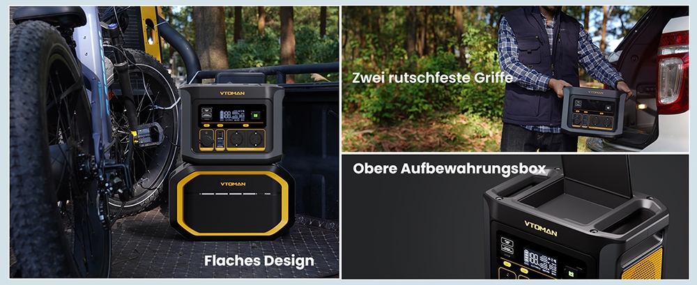 VTOMAN FlashSpeed 600 Tragbare Powerstation, 499Wh LiFePO4-Batterie, 600W AC-Ausgang, 1200W Spitzenleistung, V-Beyond-Technologie, 2×100W USB-C PD, 400W AC-Schnellladung, USV-Backup, erweiterbare Kapazität