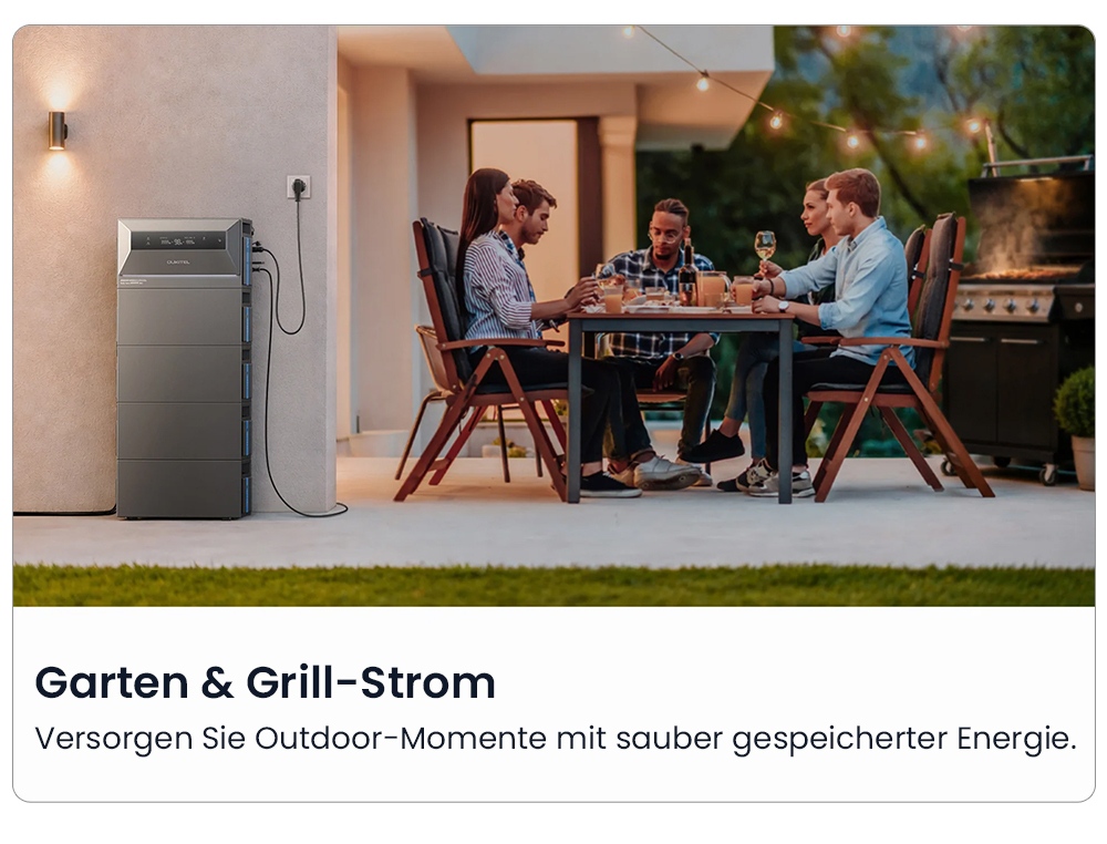 OUKITEL EP2500 Tragbare Powerstation, 2500W Ausgangsleistung, 2048Wh LiFePO4-Batterie, 4000W Solar-Eingang, 4 MPPT, 2500W Netzanschlussleistung, 3000W Bypass-Leistung, 16,384kWh erweiterbare Kapazität, 4000+ Zyklen, IP65