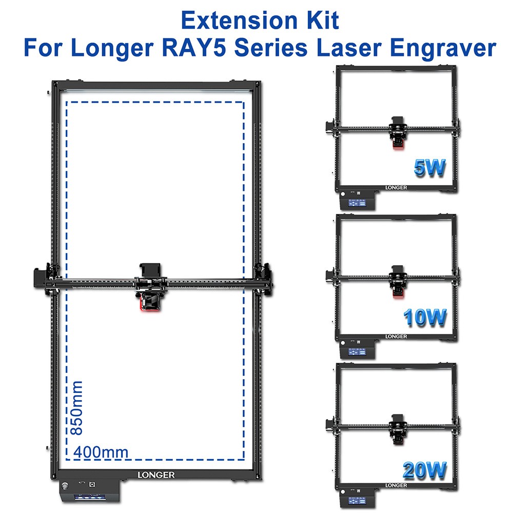 LONGER RAY5: Y-Achsen-Kit | 400*850mm