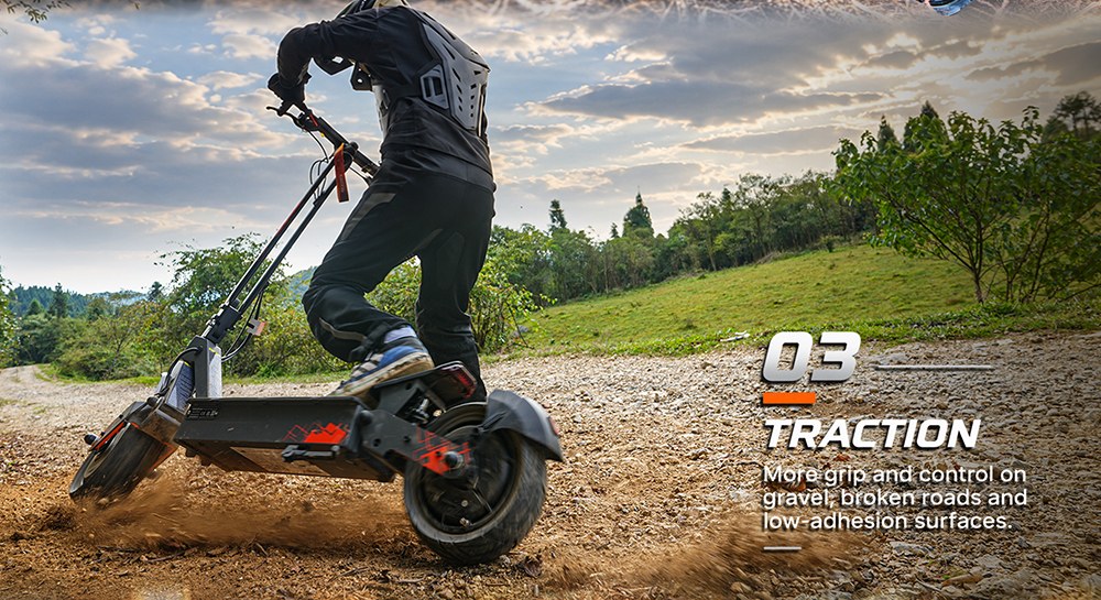 KuKirin G4 Ultra Elektroroller, Doppelte 1200W Motoren, 60V 20Ah 1200Wh Akku, 70km/h Höchstgeschwindigkeit, 80km Reichweite, 11-Zoll Schlauchlose Reifen, Vorder- und Hinterradfederung, 160mm Scheibenbremsen, 5A Schnellladung