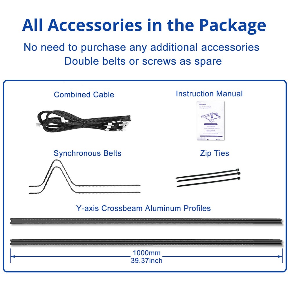 LONGER RAY5: Y-Achsen-Kit | 400*850mm