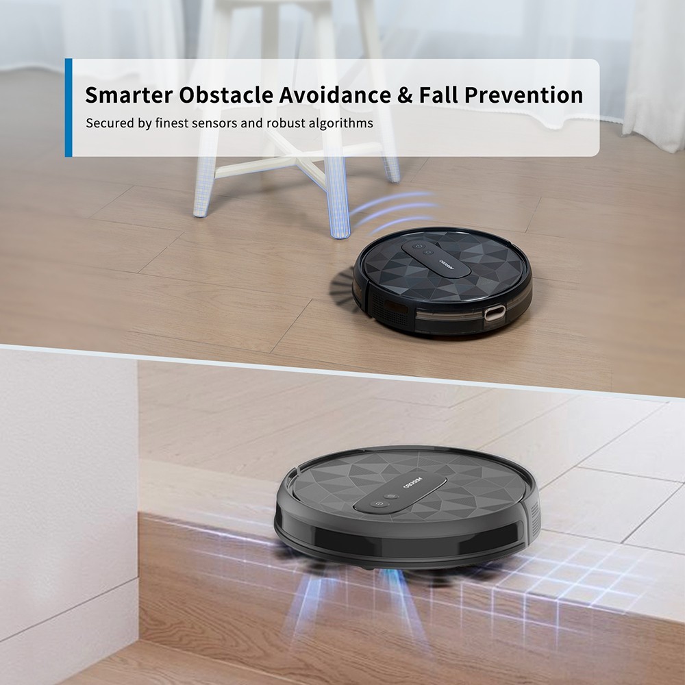 AIRROBO P20 Robot Vacuum Cleaner, 2800Pa Suction, 600ml Dustbin, Scraper Technology, 4 Cleaning Modes, App Control