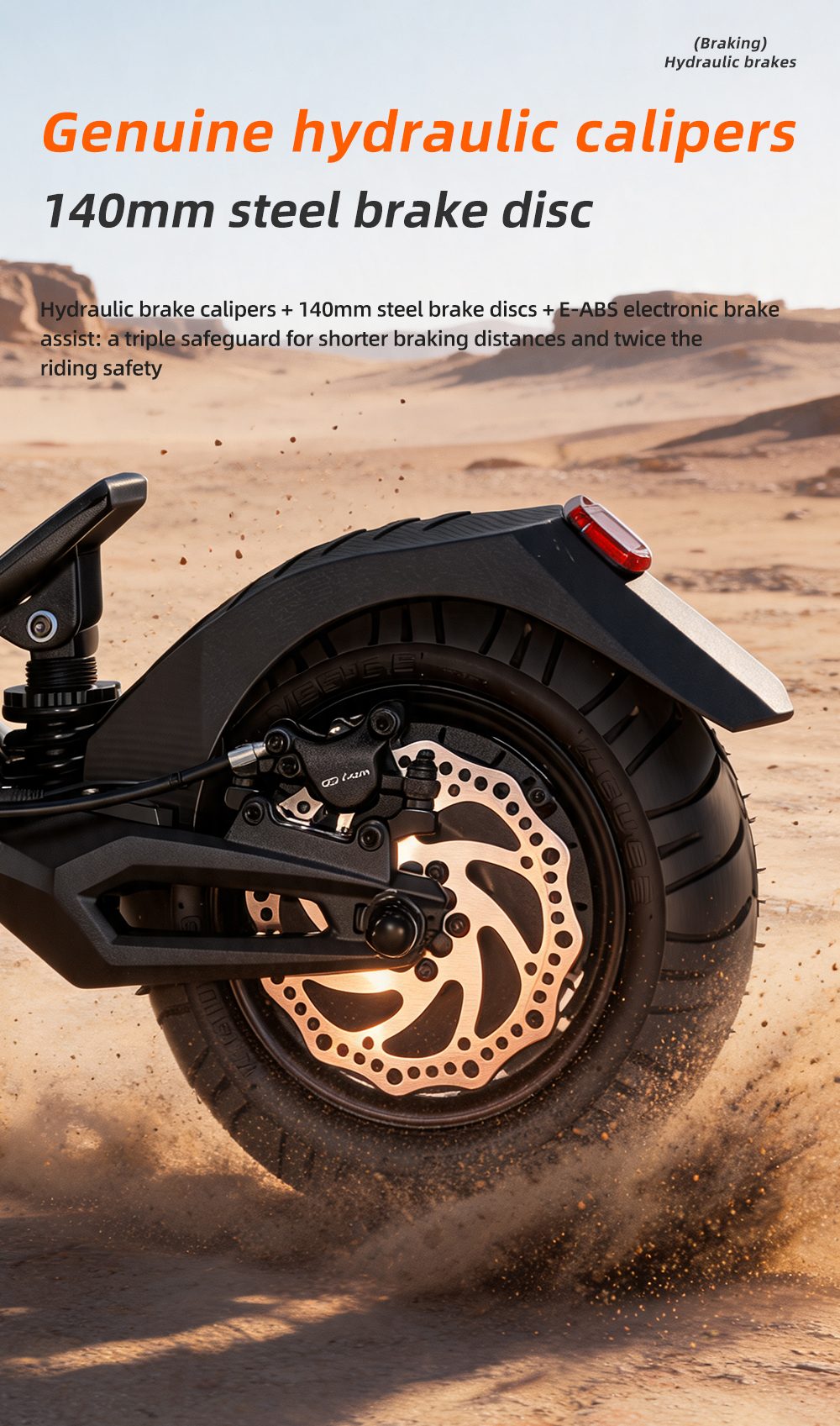 Trottinette &eacute;lectrique pliable BOYUEDA G6, double moteur de 1600 W, puissance de cr&ecirc;te de 3600 W, vitesse maximale de 70 km/h, batterie 52 V 28 Ah, autonomie de 120 km, pneus tout-terrain de 10 pouces, suspension de type C, freins &agrave; disque hydrauliques