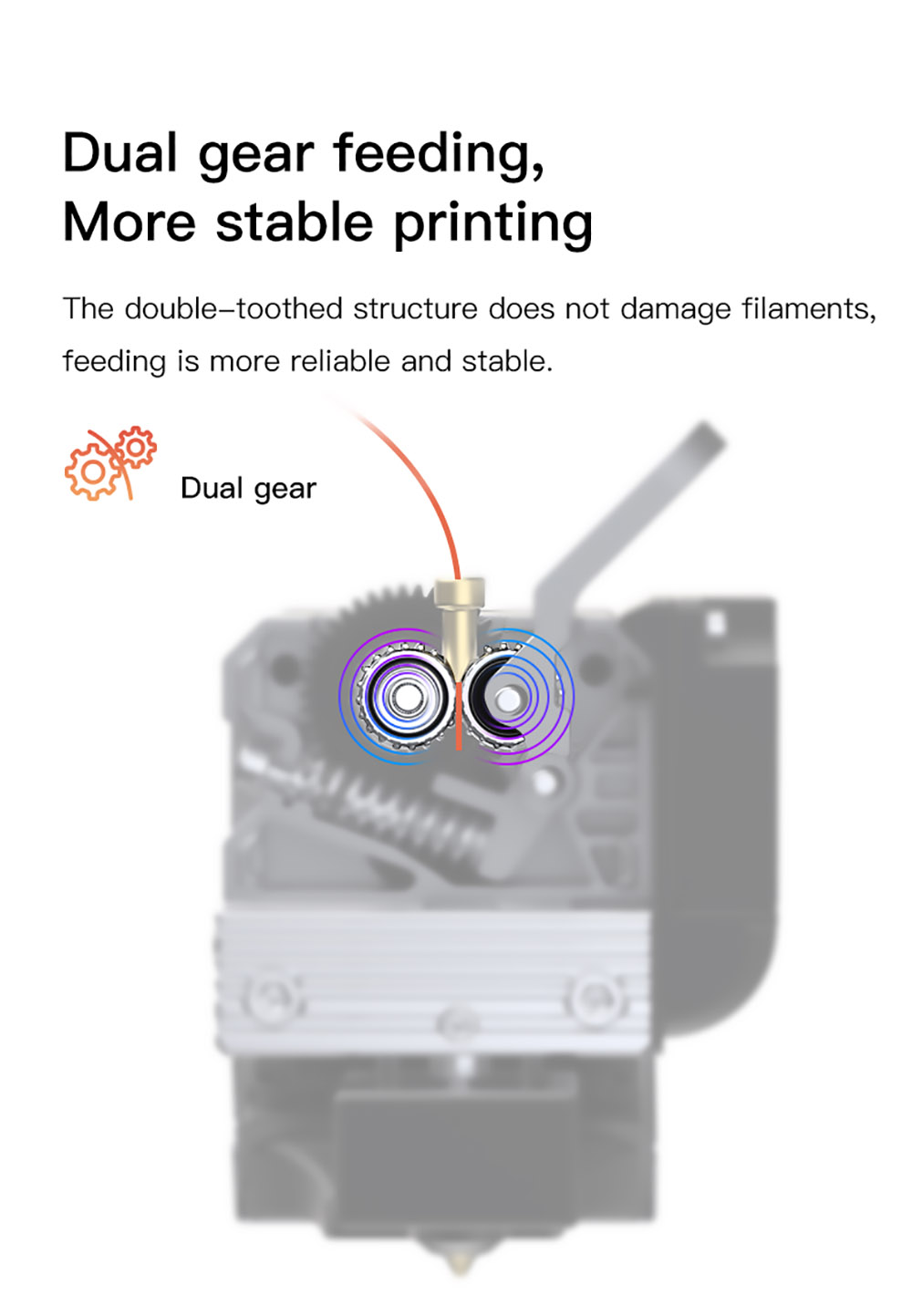 Creality Sprite Extruder Pro with All Metal Design, 300 Celsius Degrees, Large Torque, Dual Gera Feeding
