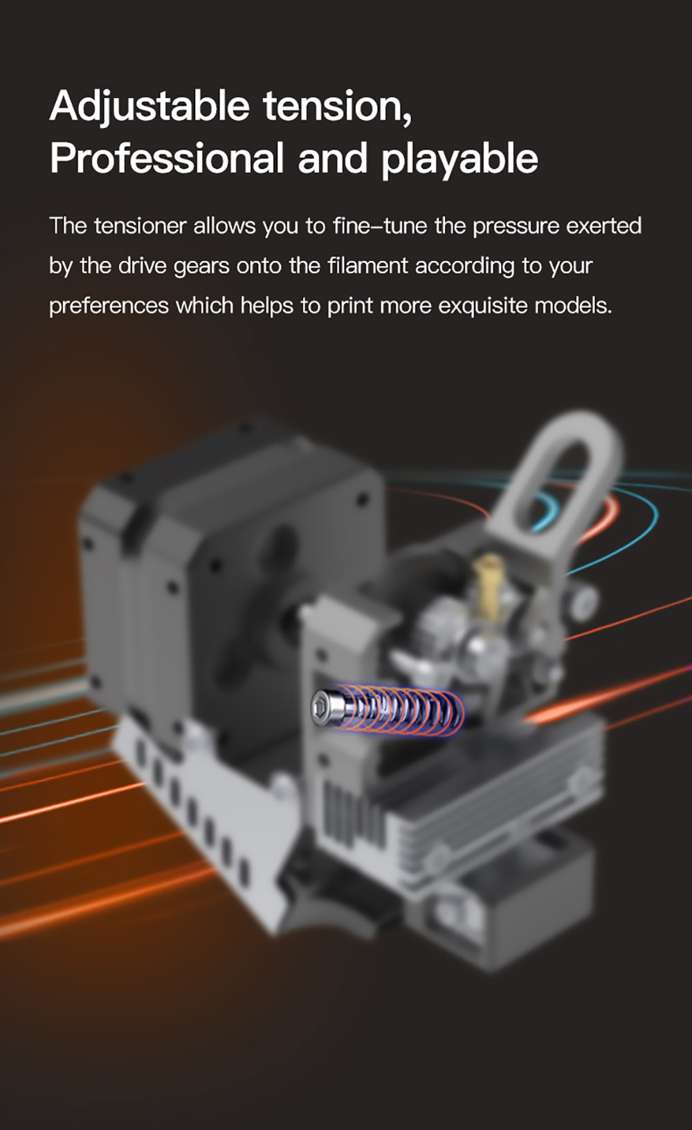 Creality Sprite Extruder Pro with All Metal Design, 300 Celsius Degrees, Large Torque, Dual Gera Feeding