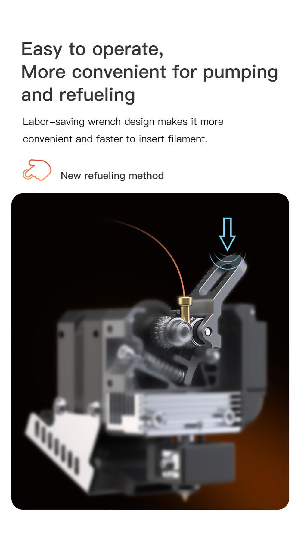 Creality Sprite Extruder Pro with All Metal Design, 300 Celsius Degrees, Large Torque, Dual Gera Feeding
