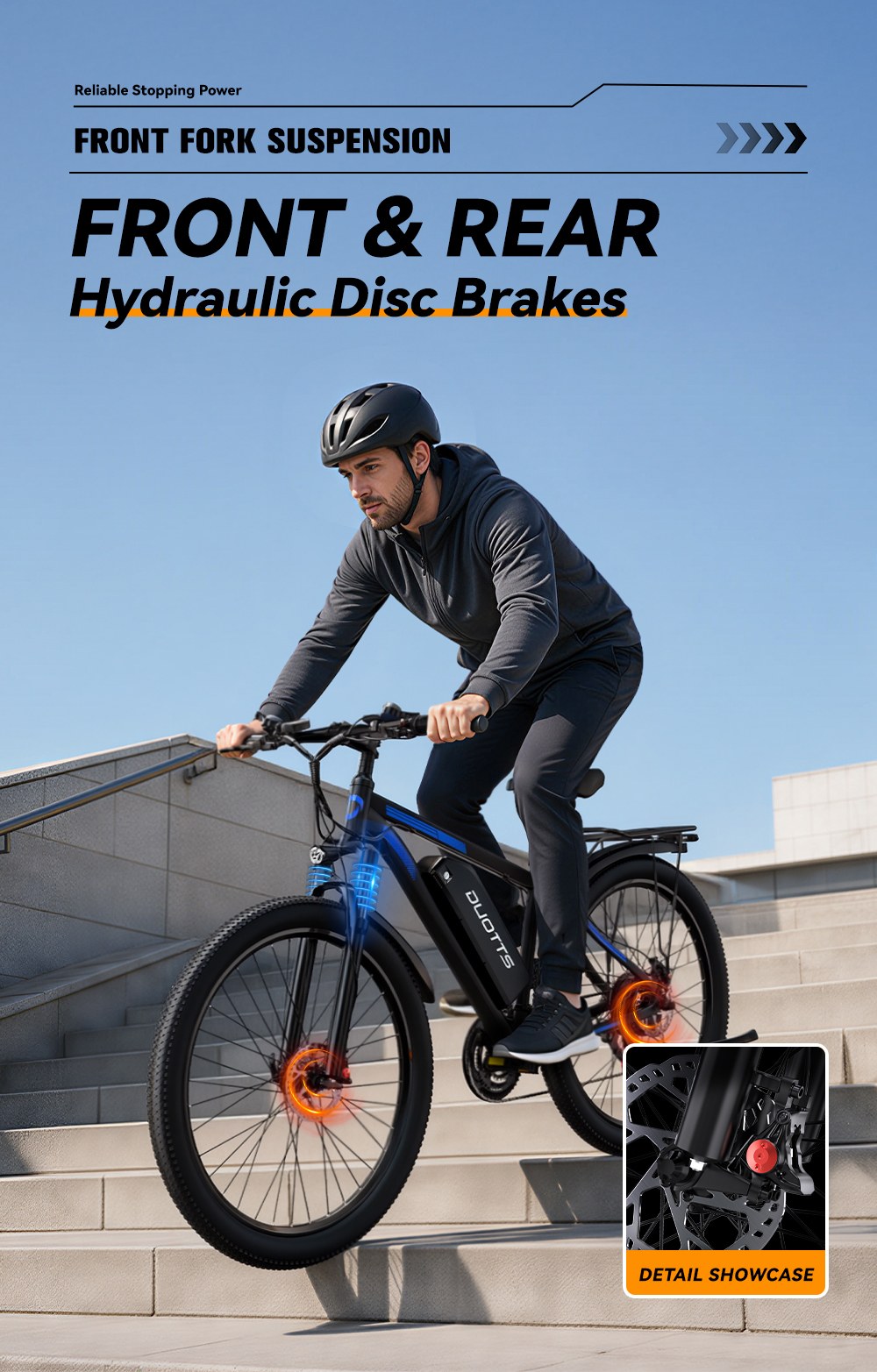 DUOTTS C29-M Electric Bike, 750W Motor, 48V 15Ah Battery, 45&ndash;50km/h Top Speed, 90km Range, 27.5&times;2.125