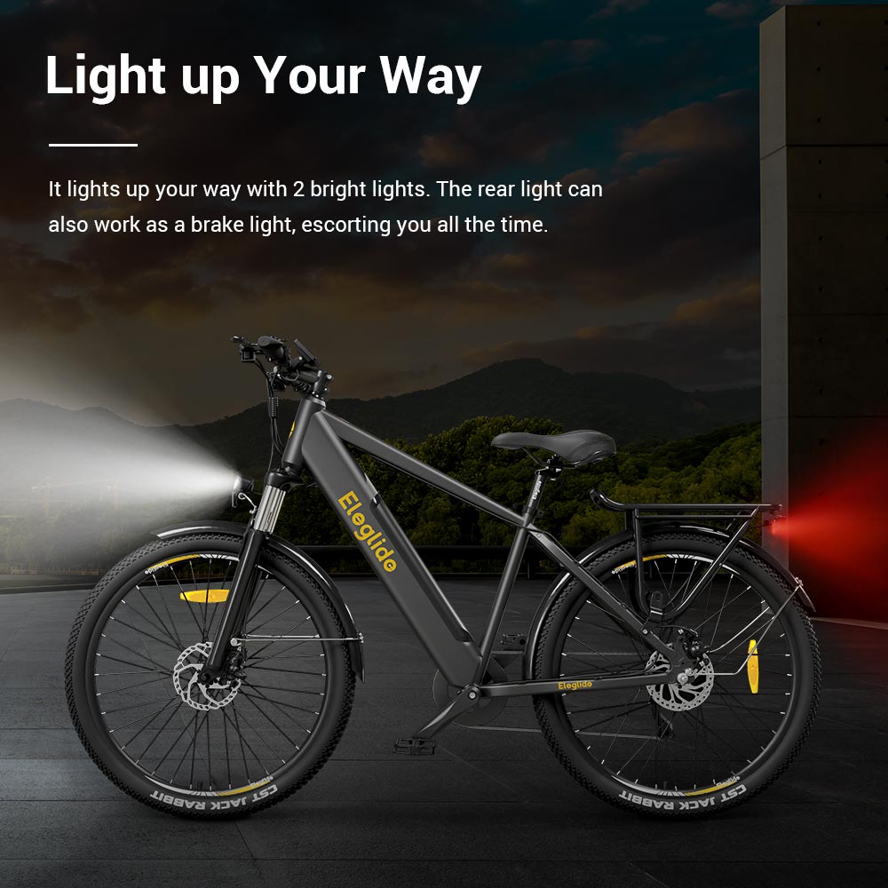 Eleglide T1 Elektrofahrrad, 250-W-Motor, herausnehmbarer 36-V-13-Ah-Akku, 100 km Reichweite, 25 km/h H&ouml;chstgeschwindigkeit, Shimano 7-Gang-Schaltung, 27,5