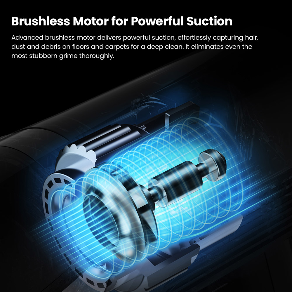 JIMMY JV9 Pro Aqua Cordless Vacuum Cleaner, 160AW Suction Power, Up to 65min Runtime, 500ml Water Tank, Gray - EU Plug