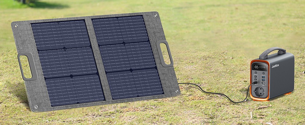 JustNow GT240 240W Portable Power Station, 240Wh LiFePO4 Battery Solar Generator, 60W PD Fast Charging, LED Light, 6 Outputs