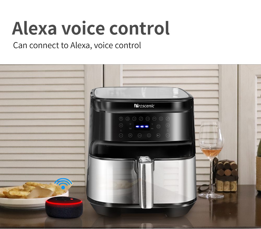 Refurbished Proscenic T21 Smart Air Fryer, App & Alexa Control, XL 5.8QT, 1700W Electric Oven & Oilless Cooker
