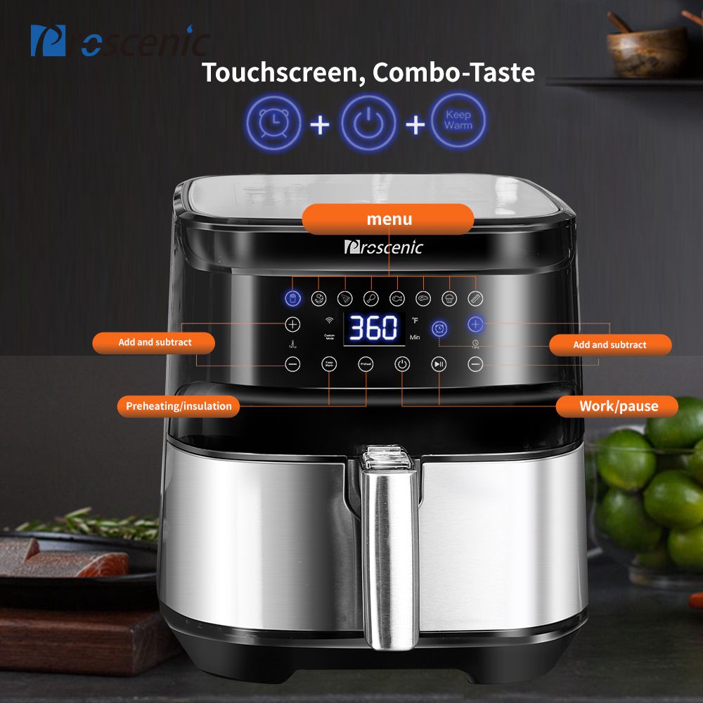 Refurbished Proscenic T21 Smart Air Fryer, App & Alexa Control, XL 5.8QT, 1700W Electric Oven & Oilless Cooker