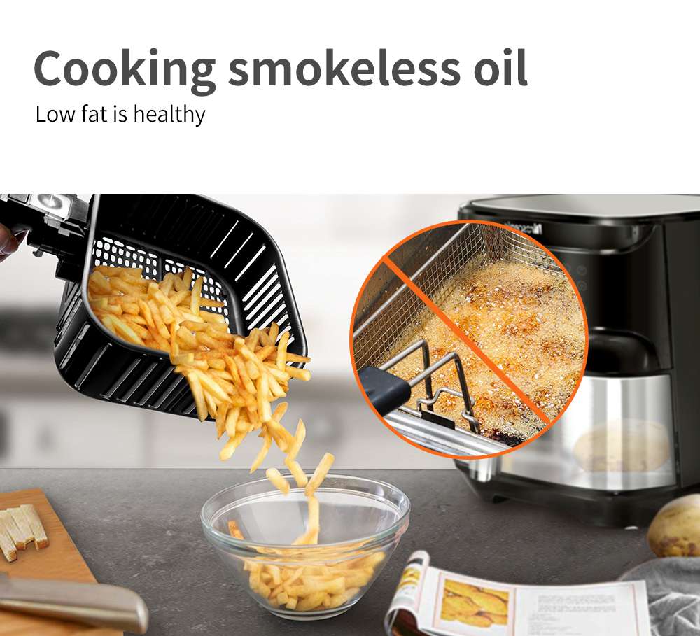 Refurbished Proscenic T21 Smart Air Fryer, App & Alexa Control, XL 5.8QT, 1700W Electric Oven & Oilless Cooker