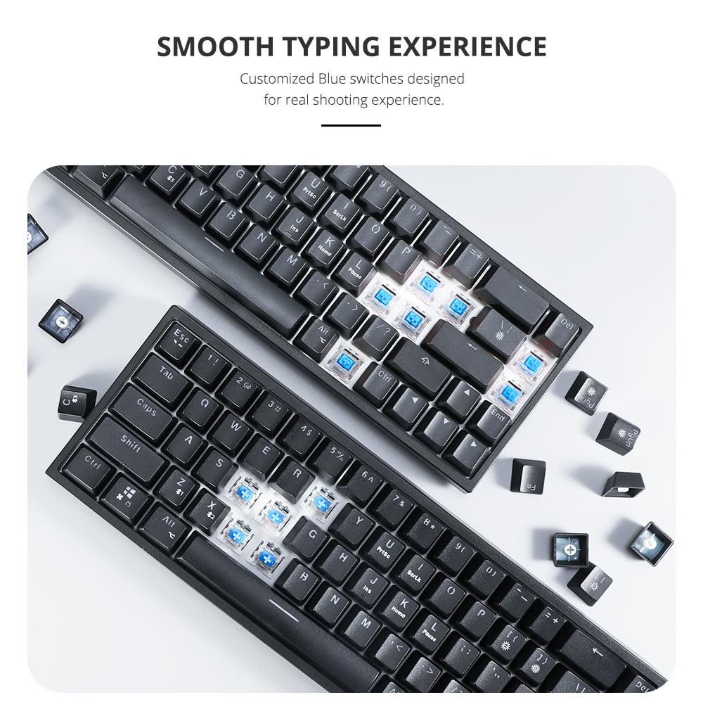 Refurbished Tronsmart Elite RGB Mechanical Keyboard Outemu Switch - Black