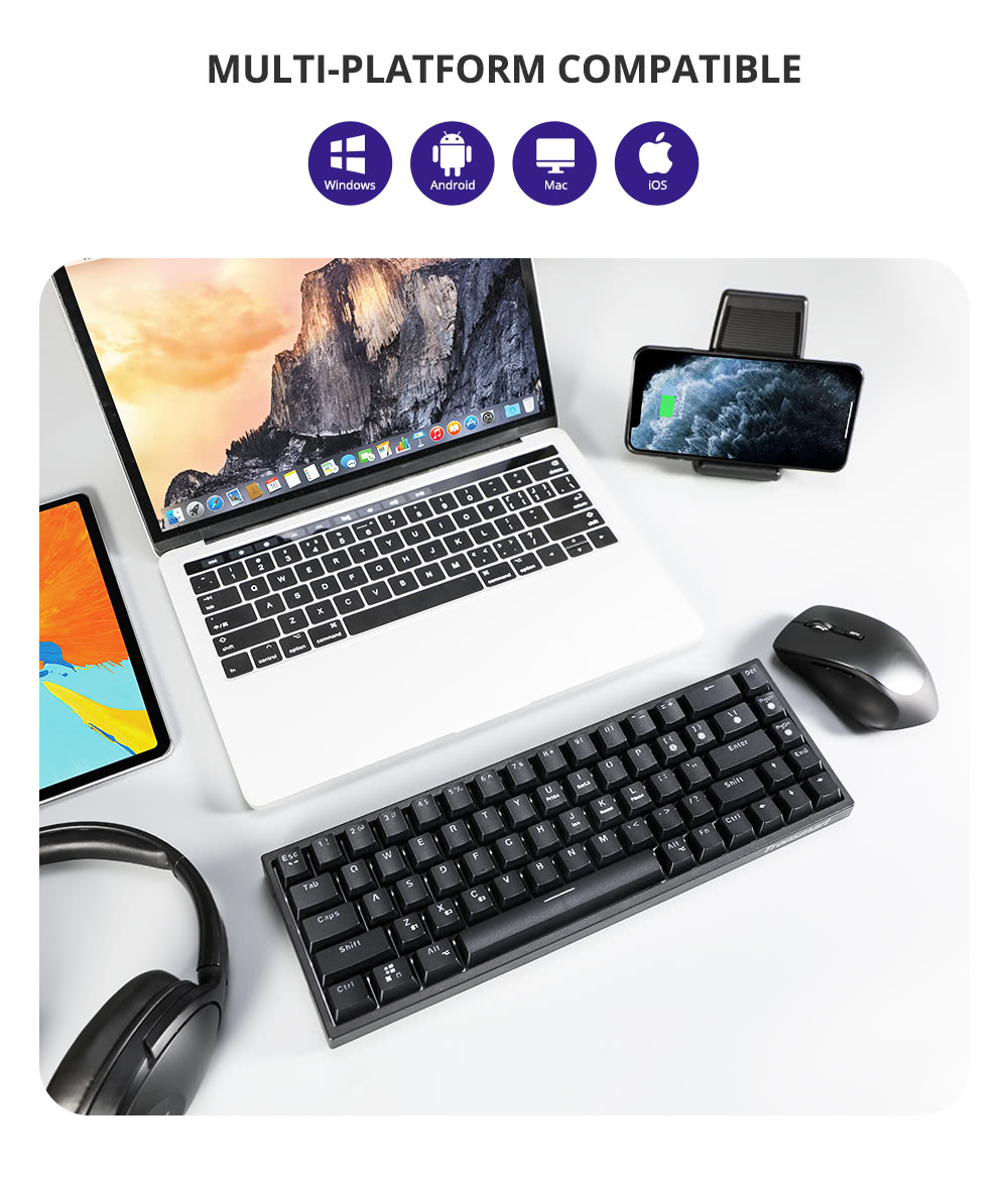 Refurbished Tronsmart Elite RGB Mechanical Keyboard Outemu Switch - Black