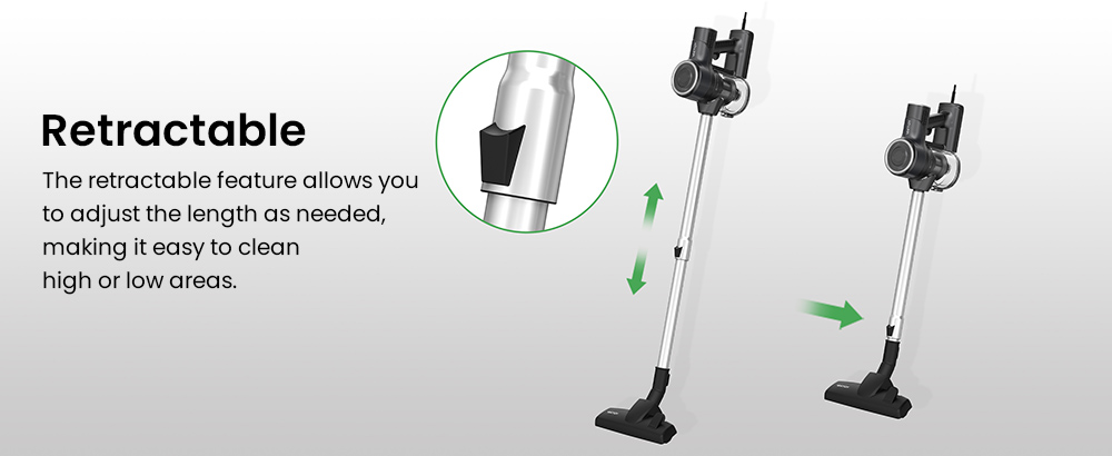Vactidy C6 Corded Vacuum Cleaner, 18kPa Powerful Suction, 800ml Dust Box, with 7m Cable, 600W Motor, HEPA Filter, Anti-Overheating/Anti-scalding - EU Plug