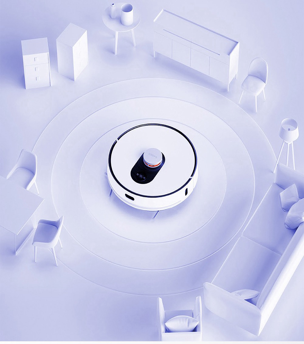 Roidmi EVE Plus Robot Vacuum Cleaner and Mop Cleaner with Clean Base Smart screen MIJIA APP 5200mAh Battery